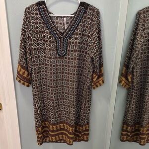 Paradise Resortwear beaded lightweight dress (s)